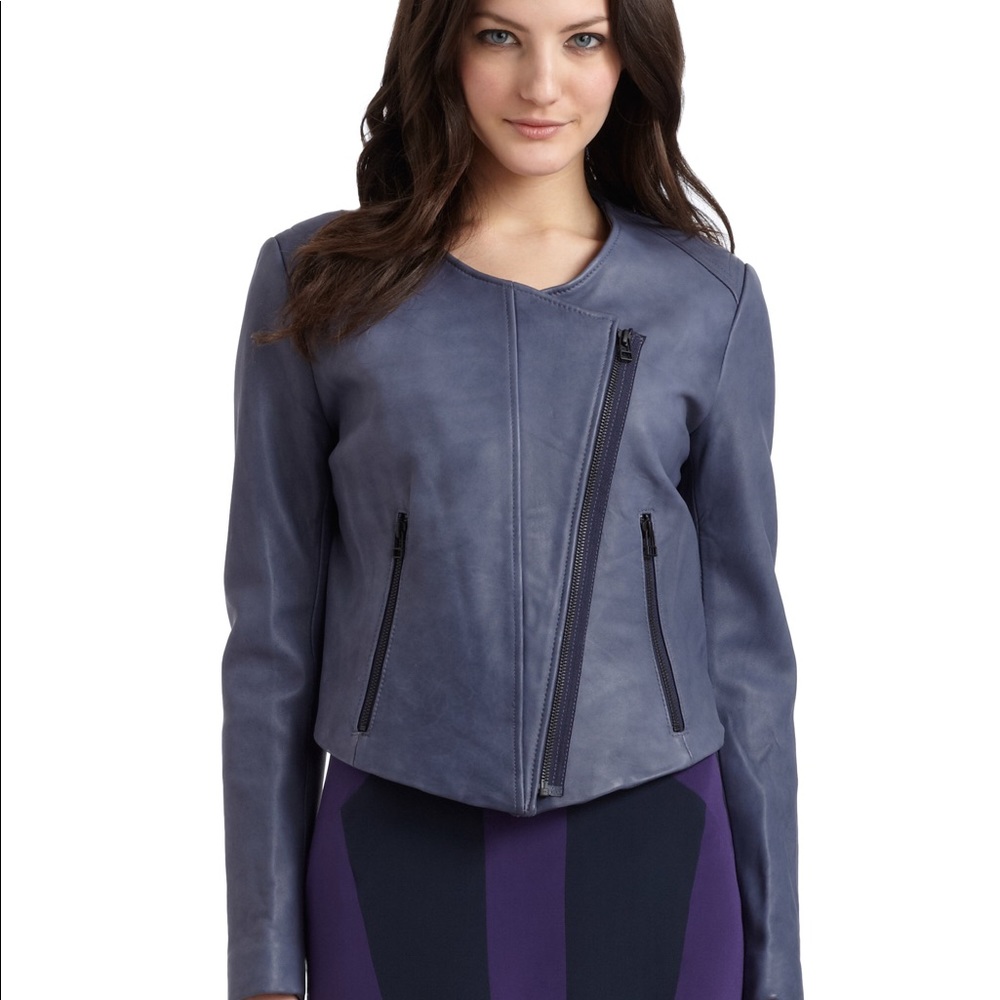 Cut25 by Yigal Azrouel Hans dyed leather jacket